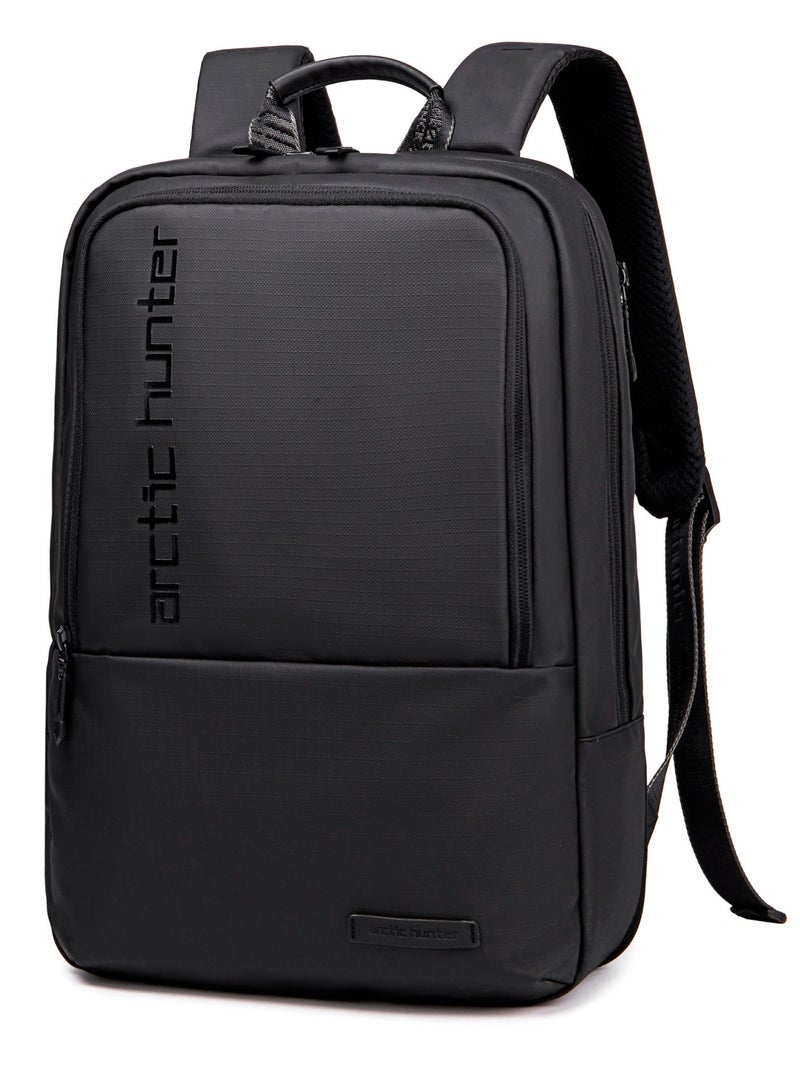 ARCTIC HUNTER Water Repellent Laptop Backpack 15.6 Inch Polyester Travel Shoulder bag for Men and Women, B00529, Black - Image 1